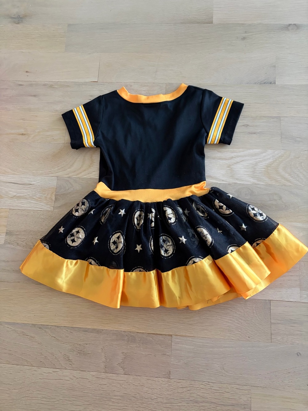 NFL Girls Black and Gold Steelers Tutu game day Dress - Picture 2 of 4